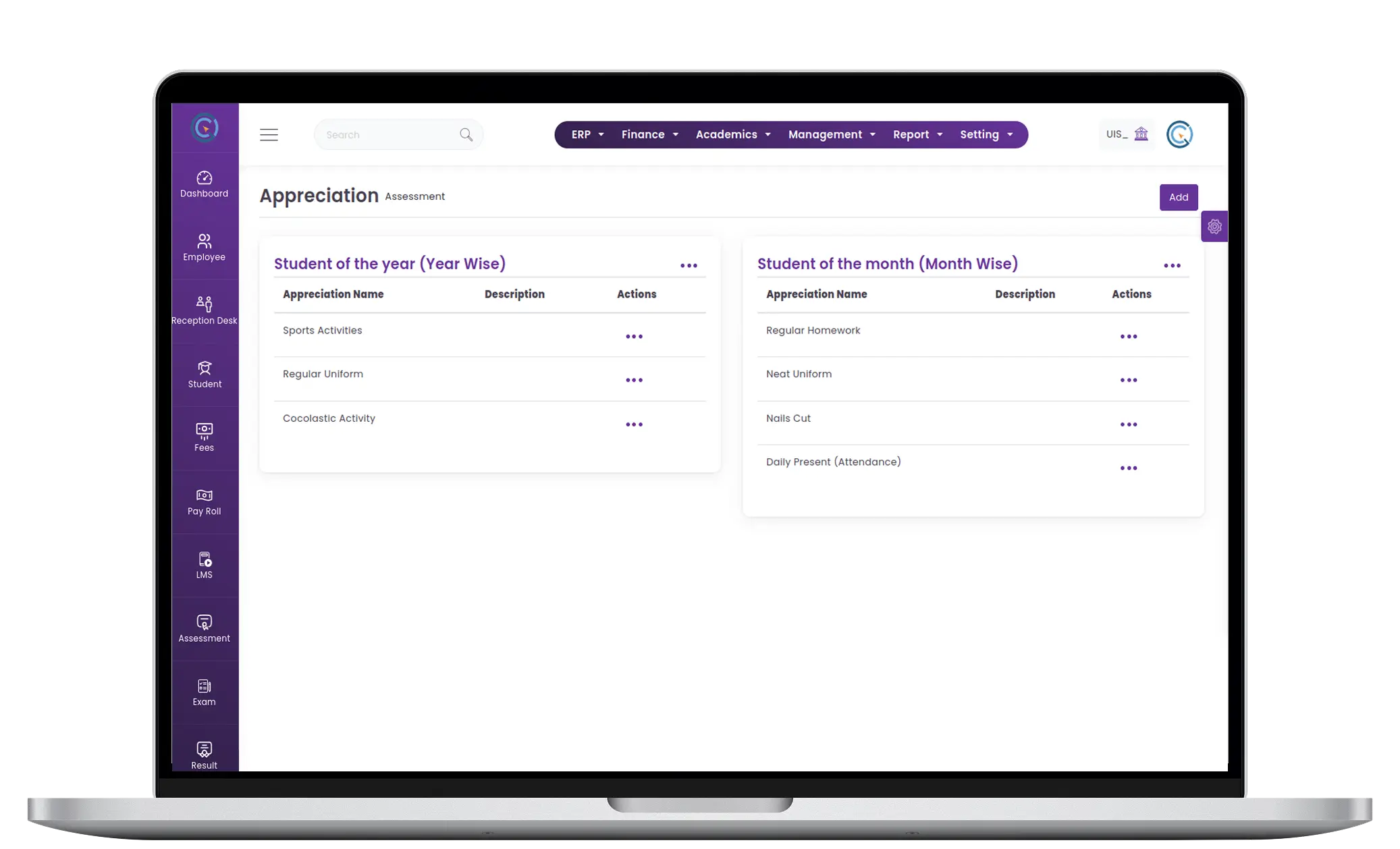Student Appreciation Management System