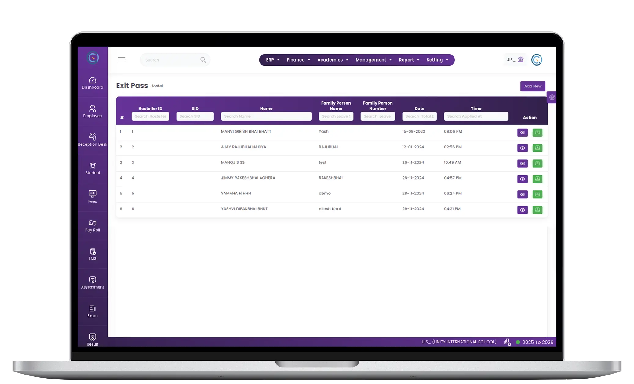 Gate Management & Visitor Tracking System for Schools